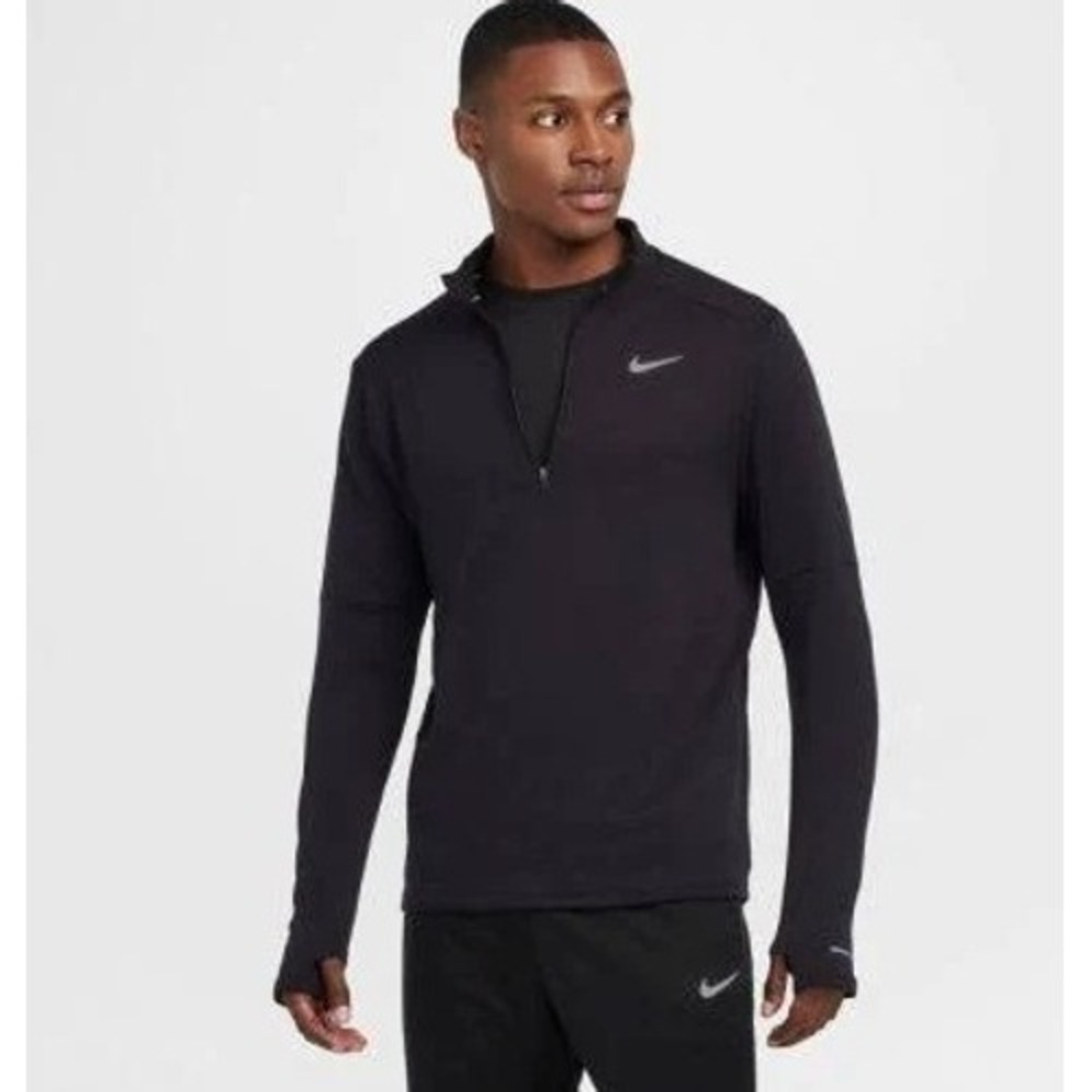 Nike Element Therma-FIT Repel 1/2-Zip Running Top Mens XL Black Athleisure EUC